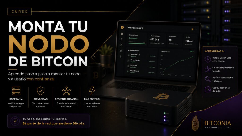 Monta tu propio nodo de Bitcoin